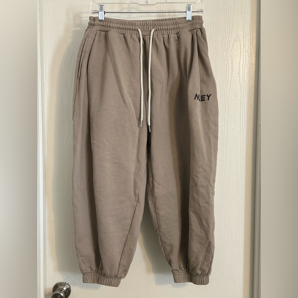 N.D.E.Y | Taupe Jogger Sweatpants | Size Medium
